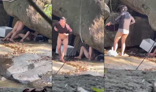 Poster of Cặp đôi tranh thủ chịch nhau trong hang đá khi đi phượt